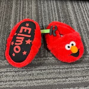 Sesame Street Elmo Little Kids Red Slippers House Shoes Child size 3